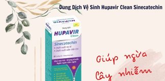 Dung Dịch Vệ Sinh Hupavir Clean Sinecatechin ngăn ngừa lây nhiễm HPV Dung Dịch Vệ Sinh Hupavir Clean Sinecatechin