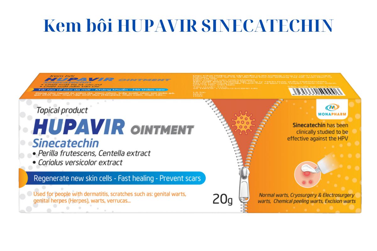 Hình ảnh sản phẩm Kem bôi Hupavir Ointment Sinecatechin