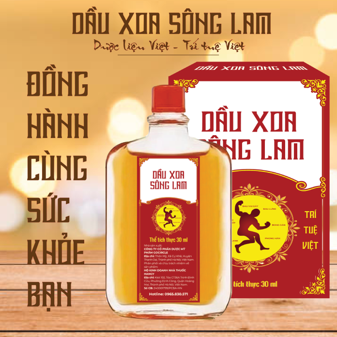 Dầu Sông Lam giảm đau hiệu quả